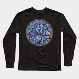 Blue Flower of Love by LowEndGraphics Long Sleeve T-Shirt